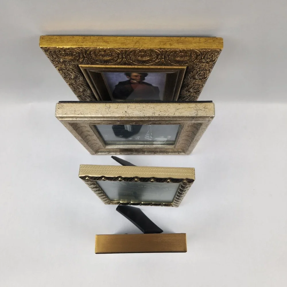 Vintage‎ to Modern Photo Frames Lot, Varying Finishes & Sizes